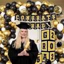 Graduation decorations class of 2025,Grad 2025 Boxes,balloons of number 2025 for men women graduation party decorationsGold
