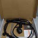 OWOFAN Black Kitchen Faucet with Pull Down Sprayer Stainless Steel Single Handle Pull Out Spring Sink Faucets 1 Hole Or 3 Hole Dual Function for Farmhouse Camper Laundry Utility Rv Wet Bar