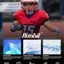 Runhit Boys Compression Shirt Short Sleeve Youth Football Basketball Undershirt Kids Athletic Quick Dry Base Layer T-Shirt (White, XL)