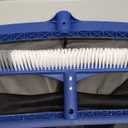 Fine Mesh Pool Net & Brush Head Combo - Sturdy Skimmer with 17.5" Professional Brushes for Pool Wall Cleaning
