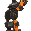 ELITE Knee Support Brace, Flexible, Adjustable with Stainless-Steel Gear Hinges for Ligament, Sports Injuries, Arthritis, Pain Relief, for Men and Women, Orange, Size 9