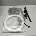 UBeesize 12" Desk Ring Light with Stand and Phone Holder, Overhead Phone Mount for Video Recording, Zoom Meeting, Live Streaming, Tiktok, YouTube Compatible with iPhone, Android, Cameras