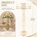 Briwooody 2 Pack 47" Gold Flower Stands for Wedding Centerpieces & Events
Metal Floral Display Pedestal with 19.7"Round Top,Centerpiece Stands for Wedding Reception Ceremony,Party Event Decor ﻿ ﻿