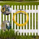 Gardenised Metal Wall-Mount Elegant Scrollwork Hose Holder Heavy-Duty Outdoor Hanger and Water Hose Organizer with Sturdy Reel Hooks & Screws for Yard Lawn Garden Patio Landscaping and Home Use