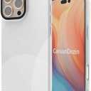 Case for iPhone 16 Pro Max, [6.6ft Military-Grade Drop Protection] [Anti Peel Off Tech] Clear TPU Bumper Phone Case Cover Design - White Pattern, 5 Pack