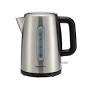 Basics Electric Stainless Steel Kettle for Tea and Coffee, BPAFree, Fast Boiling, Auto ShutOff, 1.8 Quarts, 1500W, Black and Silver