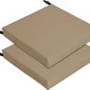 Two Brown Pillows for Chairs 19" x 19" x 3"