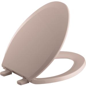 KOHLER K-4652-45 Lustra Elongated Open-Front Toilet Seat, Wild Rose