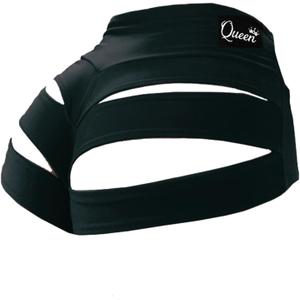 Women Sexy Cutout Underwear Retro Sports Yoga Booty Shorts Club Dance Night Wear (XX-Large, Style6-black)