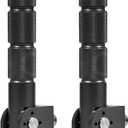 2 PCS Motorcycle Foldable Foot Pegs, 90 Degree Electric Motorbike Passenger Footrests Rearsets, 8MM Universal Motorcycle Bicycle Folding Passenger Footpeg Supports (Black)