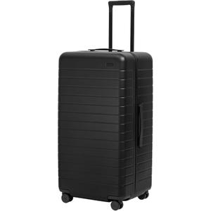 Away Large Trunk Luggage, 31 Inch Hardside Suitcase with Spinner Wheels, Lightweight & Durable, TSA Lock, Ideal for Long Trips, Jet Black