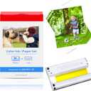 Compatible for Canon Selphy CP1500 CP1300 Ink and Paper 4x6 KP-36in Compatible with Selphy CP910 CP1000 CP1200 CP780 CP810 CP760 CP740 Printer, 36 Sheets Photo Paper + 1 Ink Cartridge KP36in Set