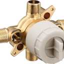 Moen M-CORE 4 Port Tub and Shower Pre-Fabricated Mixing Valve with 1/2" CC/IPS Connections and Stops, U140CIS