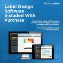Waterproof Sticker Paper, 25 Sheets, White Matte Vinyl-Like, 8.5" x 11" Full Sheet Label, Works with Inkjet Printers Only, Compatible with Electronic Cutting Machines, OL177WJ, Online Labels