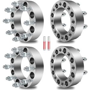 ECCPP 4PCS 2 inch Wheel Spacers 8x6.5 to 8x6.5 8x165.1mm 8 Lug 9/16" Studs 126.15mm hub Fits for 1994-2010 for Ram 2500 Ram 3500 | For Ford E-250 2003-2013| For Ford E-250 Econoline 1992-2002