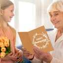 4 x Fancy Land Kraft Thanksgiving Cards with Envelopes Rustic Fall Wreath Thank You Cards Assortment for Autumn Party Supplies 12Pcs