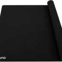 1.5MM Extra Thick Placemats Extra Large Silicone Mat 28" x 20" Heat Resistant Mat for Kitchen Countertop Protector, Washable Place Mats Silicone Mats for Kitchen Counter Mat Table Mat, Black, Sapid