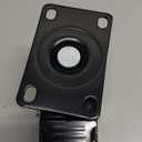 TABKEER 3 Inch Industrial Heavy Duty Swivel Caster Wheels with Brake, Set of 4 Safety Locking Casters, Load 1600lbs, Premium Polyurethane Wheels for Table, Trailer, Saw Table, Stage Toolbox, Bed, Corn Board