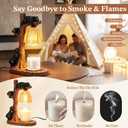 Candle Warmer Lamp, Perfect for Vintage Decor and Creative Gifts, Featuring A Resin Bear Design