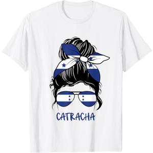 Soy Catracha for Hondurans Honduras Flag Girl T-Shirt Small