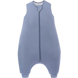 PurComfy Supersoft Toddler Sleep Sack with Feet 1.0 TOG Premium Bamboo Viscose Sleep Bag Walker with Legs (X-Large, Whale)