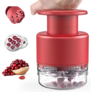 4 x Cherry Pitter - Makmzoon Multi Cherries Corer Stainless Steel Pitter Tool Making Cherry Jam - 7 Cherries