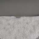 Dremisland Christmas Tree Skirt 48 inches White Christmas Tree Skirt with Silver Sequin Snowflakes Luxury Faux Fur Plush Xmas Tree Skirt Holiday Party Christmas Decorations (36inch/90cm, Sliver)