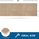 PURRUGS Machine Washable Kitchen Runner Rug 2ft8in x 8ft, Non-Slip/Skid Hallway Runner Rug, Super Absorbent Soft Area Rug for Hallway, Kitchen & Laundry, Rolled Packaging, Beige