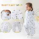 HOMEAL Toddler Sleep Sacks for 3t-5t, 1.0 TOG Sleeveless with Feet, Baby Sleep Sack