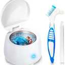 Ultrasonic Retainer Cleaner Machine for Denture: 43000Hz Portable Dental Guard Cleaner