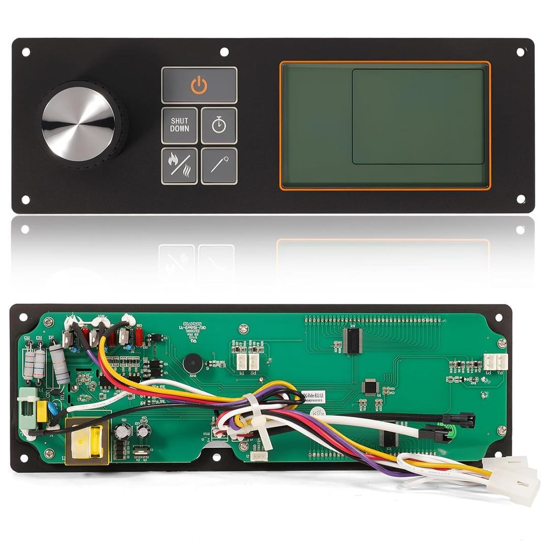 Digital Pellet Grill Main Control Board Replacement for Oklahoma Joe's Rider 600 900 1200 DLX Generation 2 Pellet Grills Smokers 16812-04, 16813-08 Temperature Control Panel