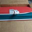 Children's Factory Toddler Nap Mats, Hand-Washable Soft Nap Mat with Pillow for Preschool and Daycare, Red and Green, Set of 10