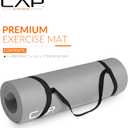 CAP Barbell 1/2-Inch High Density Exercise Yoga Mat with Strap | Multiple Options