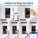 Smart Door Lock Deadbolt, Keyless Entry Door Lock with Fingerprint & Keypad,App Control,Auto Lock,Secure Electronic Digital Lock for Front Door Home Apartment Rental,Easy Installation,Matte Black