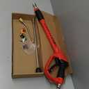 Upgraded Pressure Washer Gun with Extension Replacement Wand, M22 Fitting,7 Inch 30 Degree Curved Rod, 5 Nozzle Tips, 5000 PSI, 47 Inch, Missing Parts