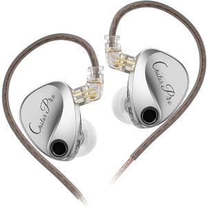 KZ Castor Pro Tunable in Ear Monitor, HiFi Improved Bass in Ear Headphone, Dual-Dynamic Driver Gaming Earbuds, IEM Earphones with 2PIN-C Detachable Cable (Silver) KZ Castor Pro Tunable in Ear Monitor, HiFi Improved Bass in Ear Headphone, Dual-Dynamic Driver Gaming Earbuds, IEM Earphones with 2PIN-C Detachable Cable (Silver)