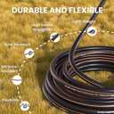 Giraffe Tools 10ft x 5/8" Garden Leader Hose, Heavy Duty Short Hose, Lightweight & Flexible Hybrid Water Hose with Swivel Handle & Male to Female Fittings