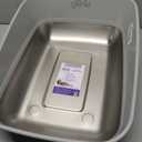 Litter Genie Platinum Stainless Steel Litter Box | Durable, Modern Design, 360 Visibility, Anti-Slip Pads