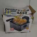 Chefman 4.5 Liter Deep Fryer w/Basket Strainer, XL Jumbo Size, Adjustable Temperature & Timer, Perfect for Fried Chicken, Shrimp, French Fries, Chips & More, Removable Oil-Container, Stainless Steel