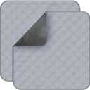 Waterproof Chair Pads for Incontinence 2Pcs Resuable Washable Seat Protector Pads for Incontinence for Senior Toddlers 22"X21" Gray