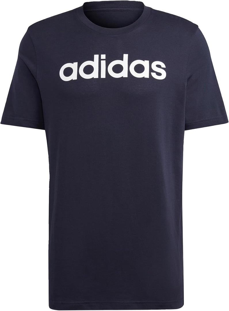 adidas Men's Essentials Single Jersey Linear Embroidered Logo T (Large)