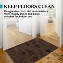 Premium Microfiber Indoor Door Mat 20"x30" Washable Entry Mat, Non-Slip, Waterproof Backing, Super Absorbent, Low Profile Entryway Doormat for Indoor Entrance