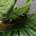 VECELO 4FT Artificial Monstera Plant Tall, 48'' Faux Swiss Cheese Plants Large with Fake Bark, Dried Moss and Pot, Houseplant for Indoor Outdoor Living Room Home Decor