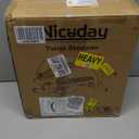 Niceday Twist Stepper for Exercise at Home, Mini Stair Stepper with Resistance Bands at Home Workout Equipment with 300LBS Loading Capacity, Hydraulic Fitness Stepper with LCD Monitor Gray