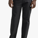 Lee Men's Flat Front Relaxed Straight Pant
 Black 10