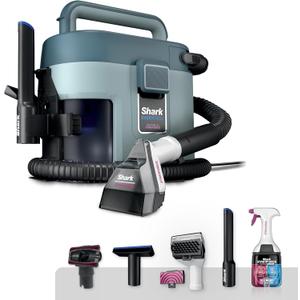 Shark EveryMess Ultra-Powerful 3-in-1 Wet Vac, Dry Vac, & Stain Eliminator with StainForce Technology, Perfect for Homes, Pets, and Cars, 3 Accessories and Cleaning Solution, Gray, VX101