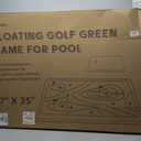 Cupohus Floating Golf Green for Pool, Golf Chipping Game Set- Chipping Mat, 20 Colored Balls, and Scorecard, Adult Fun Pool Golf Games Gift, Support Competition for 4 Golfers (47"x 35", Simple Model)