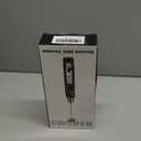 Milk Frother Handheld for Coffee, Electric Whisk 3 Speed Adjustable, Drink Mixer with Stainless 3 Whisks, Rechargeable Hand Frother Wand, Foam Maker for Latte Cappuccino Hot Chocolate Egg Black