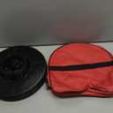 Christmas Light Storage Bag, Heavy Duty 600D Fabric with Reinforced Handle, 3 Reels Stores up to 375 Ft of Mini Lights & Extension Cords, Waterproof & Anti-tear Christmas Storage Bag for Holiday, Red