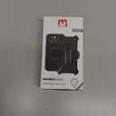 M MYBAT PRO Maverick Series for iPhone 15 Pro Max Case with Belt Clip Holster,[Compatible with Magsafe] w/Screen Protector,Anti-Drop,Shockproof,with 360Rotating Kickstand,Heavy Duty Protection (Black)